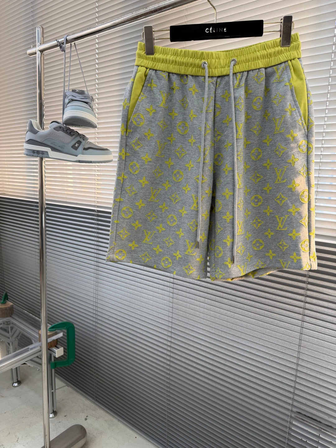 LV Burnout Patchwork Shorts