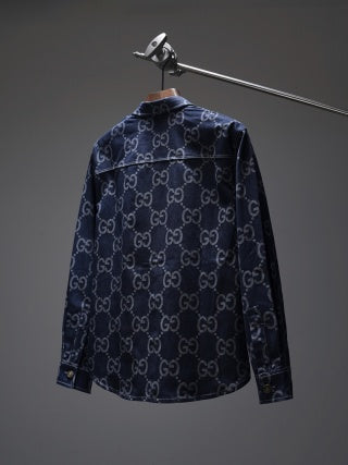 Gucci All-over GG Denim Shirt/Jacket