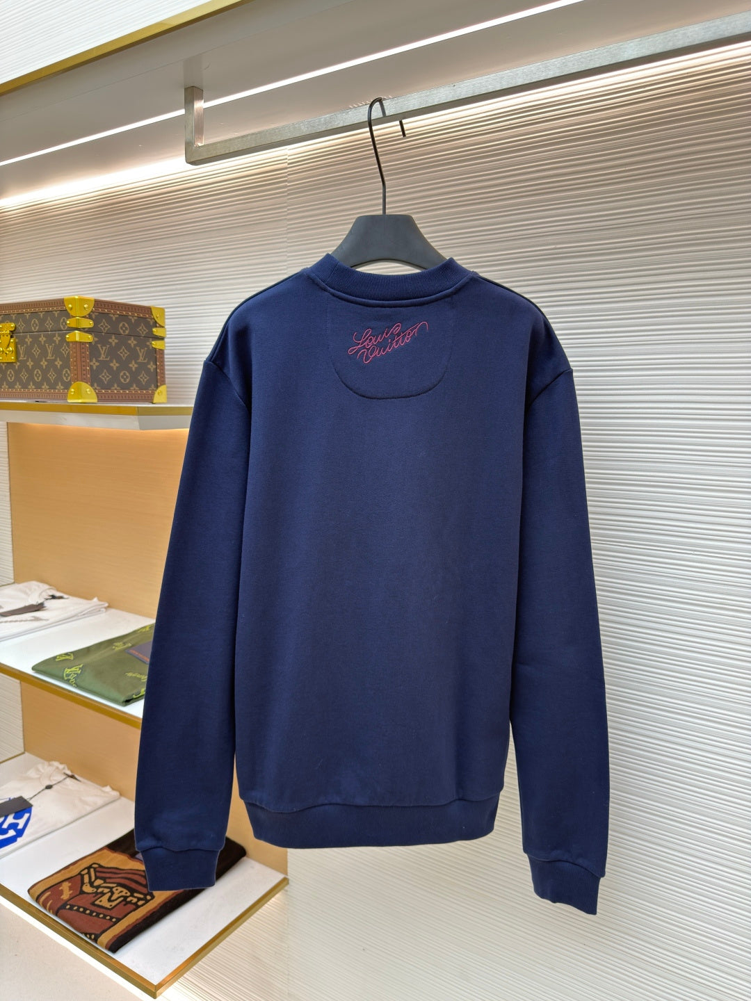 LV Pearl Yarn Patchwork Sweatshirt