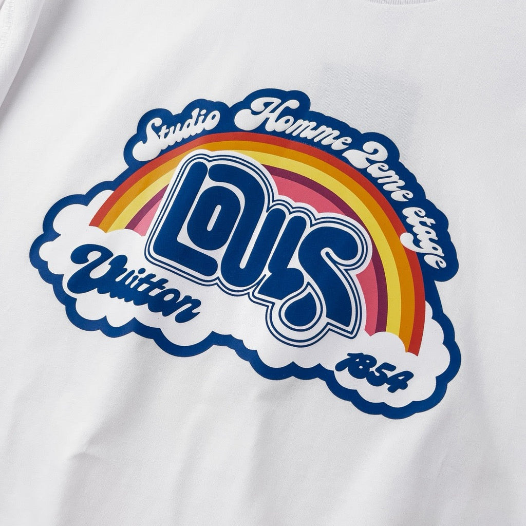 LV Rainbow Cloud Short Sleeve T-Shirt