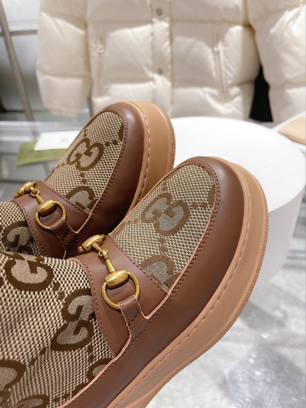 Gucci Monogram Boots
