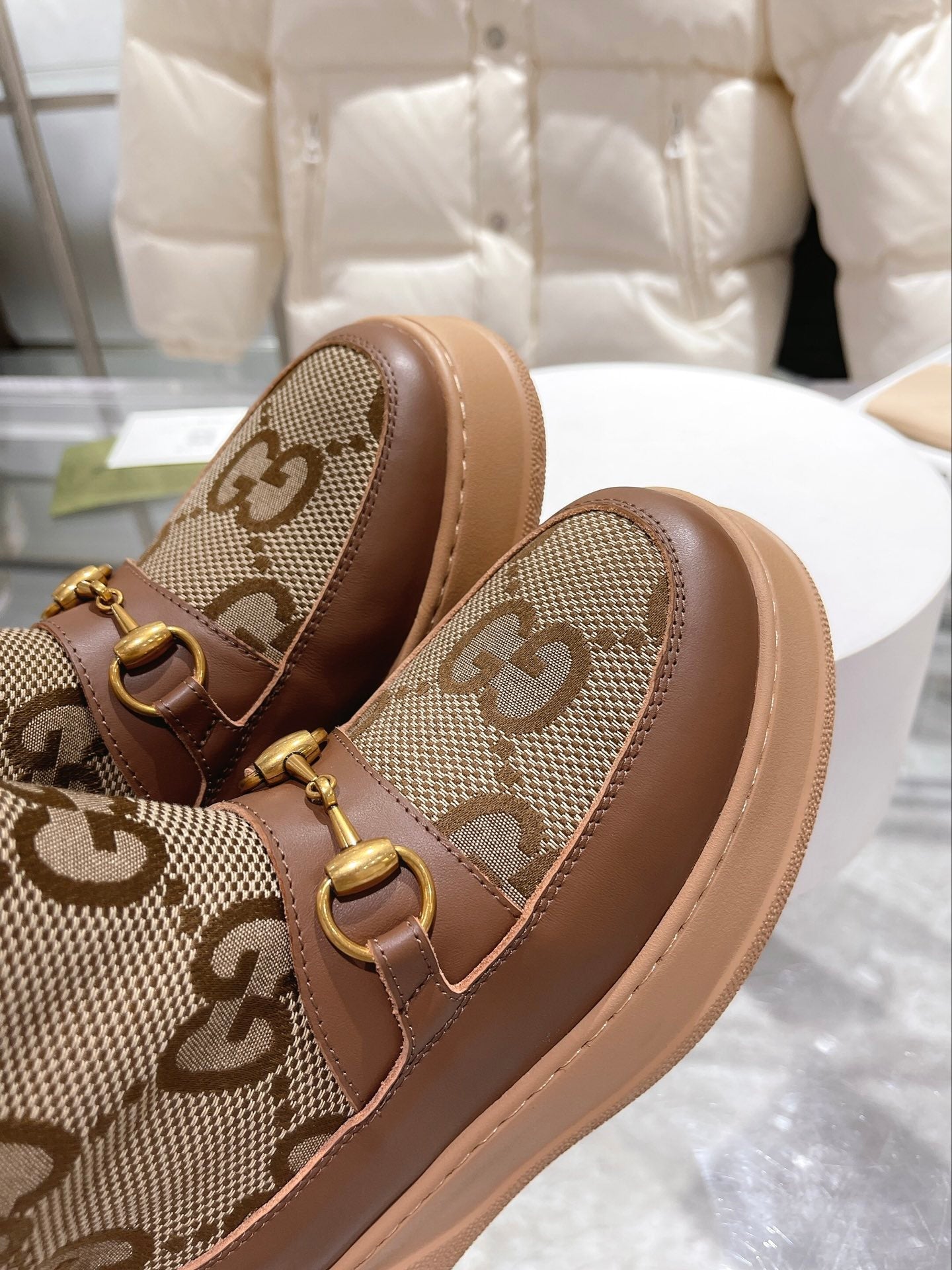 Gucci Monogram Boots