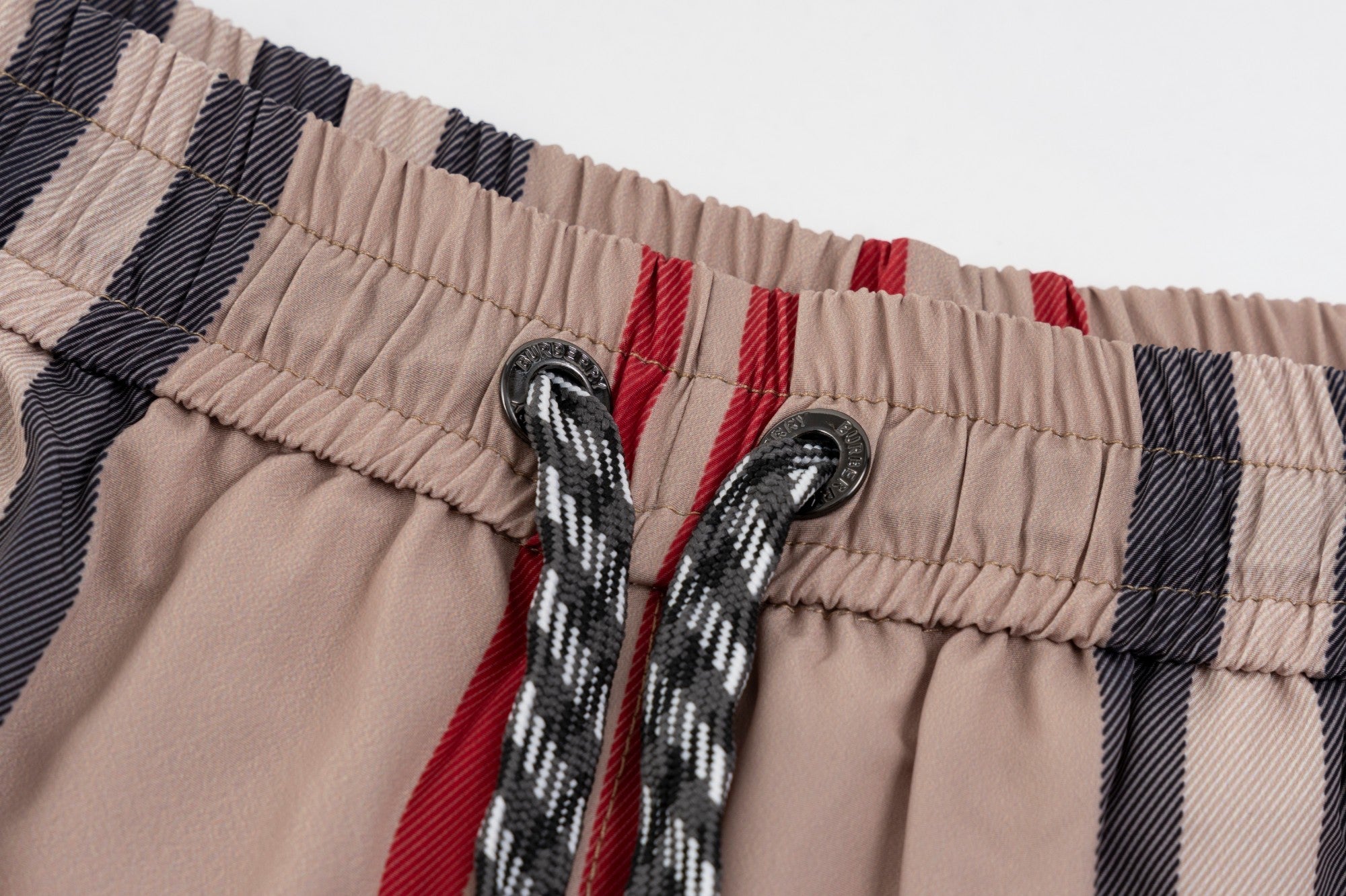 Burberry check beach shorts
