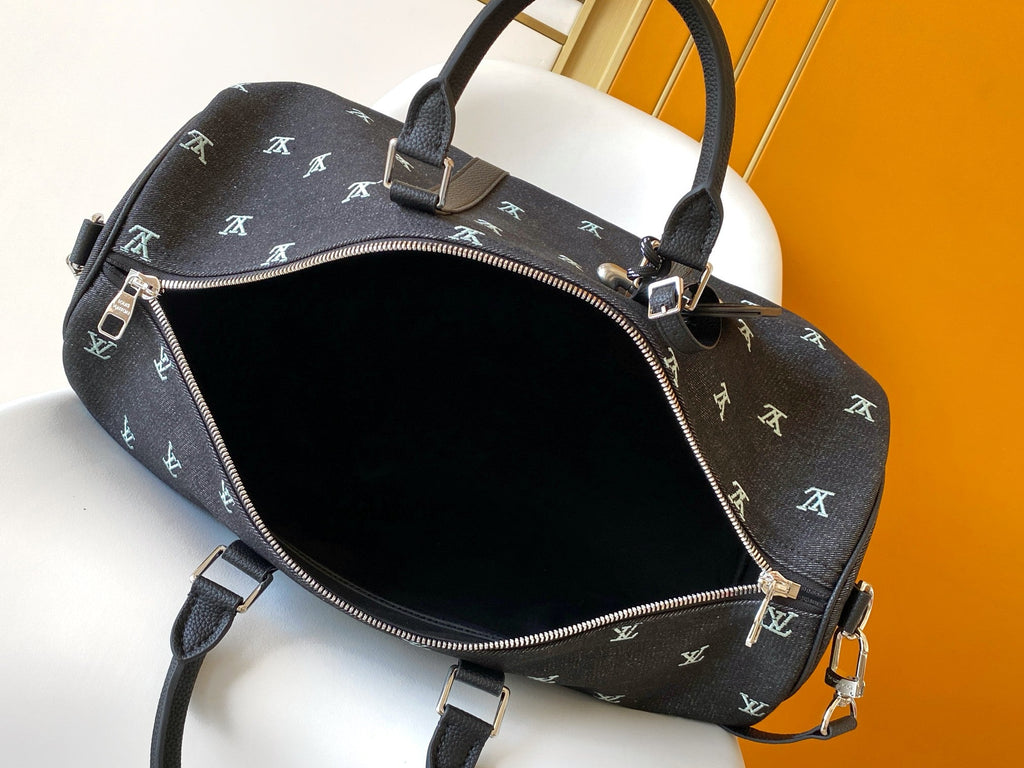 LV Embroidered Travel Bag