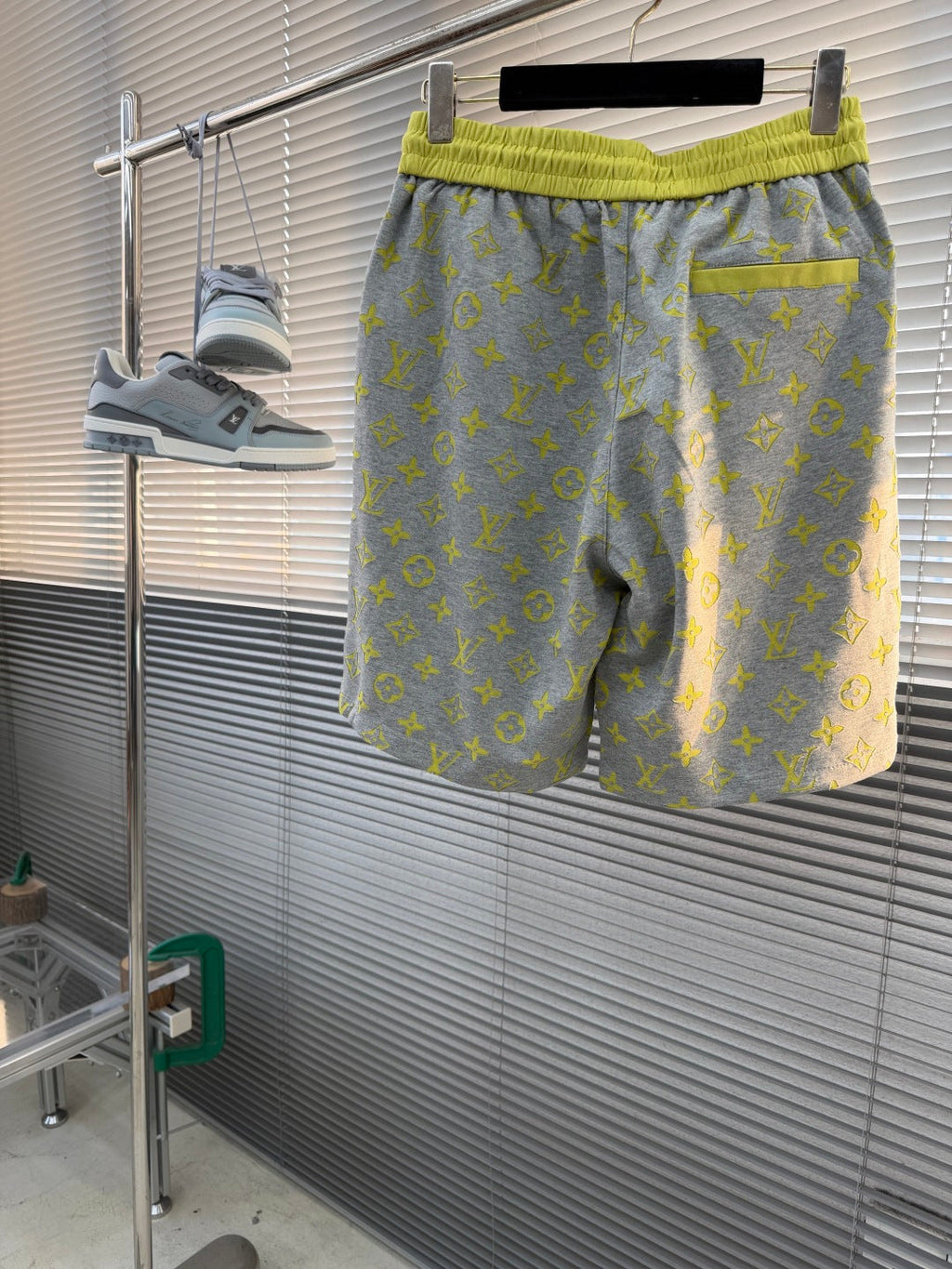 LV Burnout Patchwork Shorts