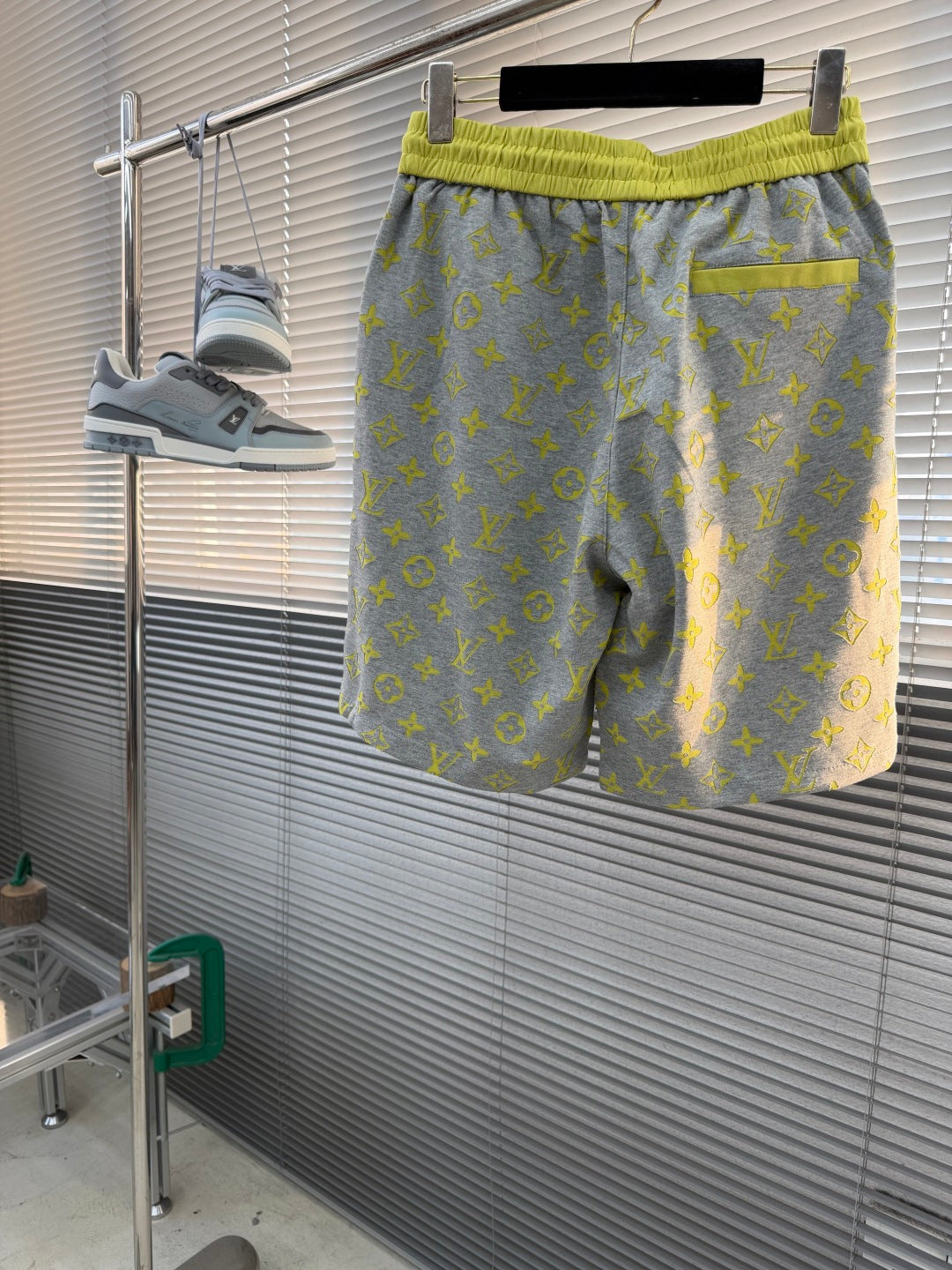 LV Burnout Patchwork Shorts