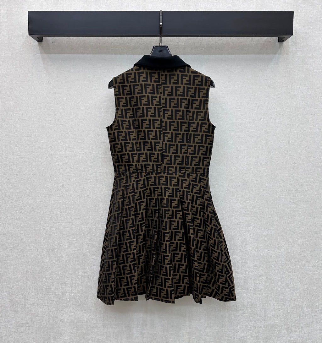 Fendi Jacquard Vest Dress