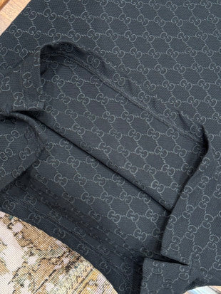 Gucci Vintage Jacquard Stretch Cotton Shirt