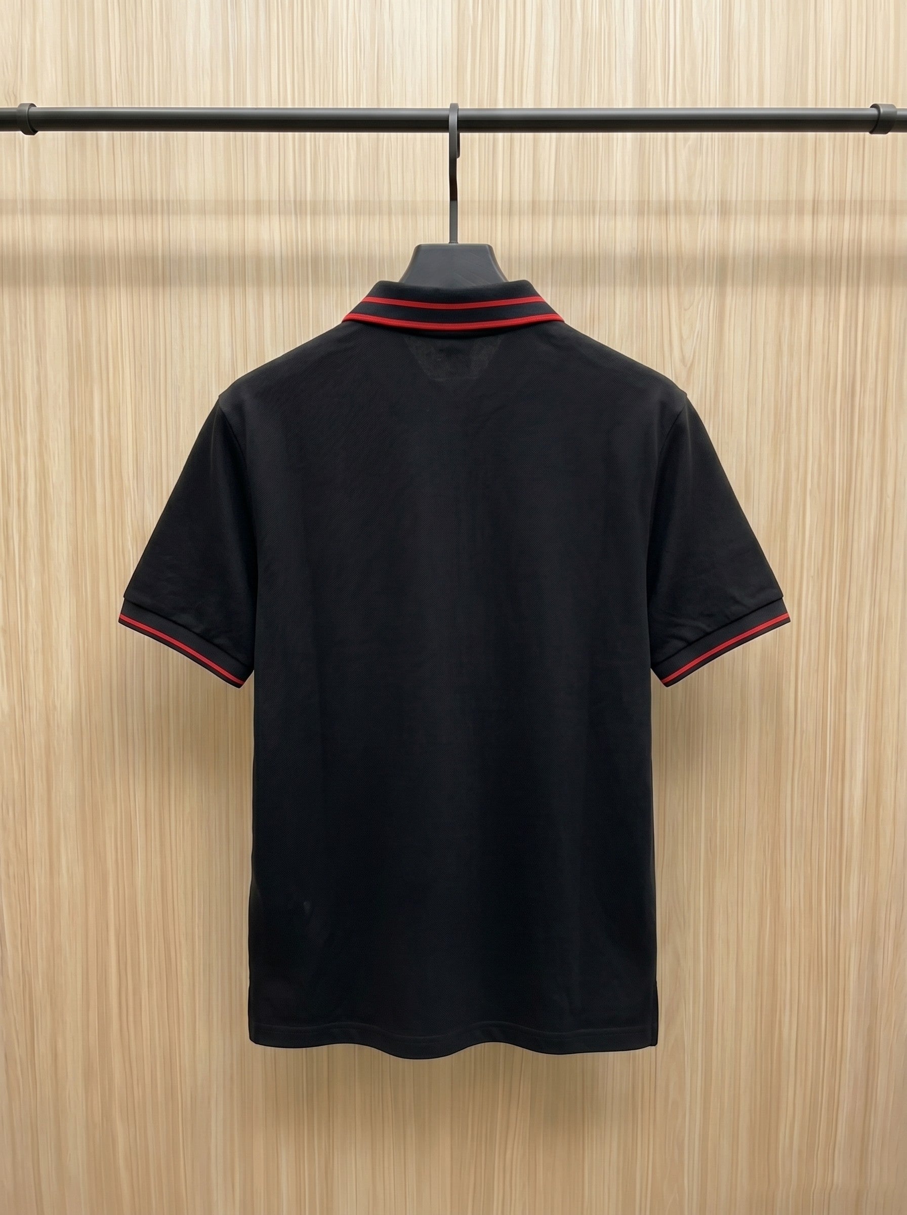 Gucci Embroidered Collar Polo Shirt