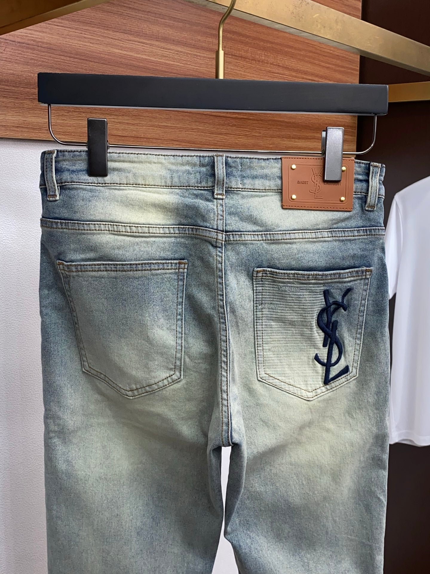 YSL Slim Fit Straight-Leg Jeans