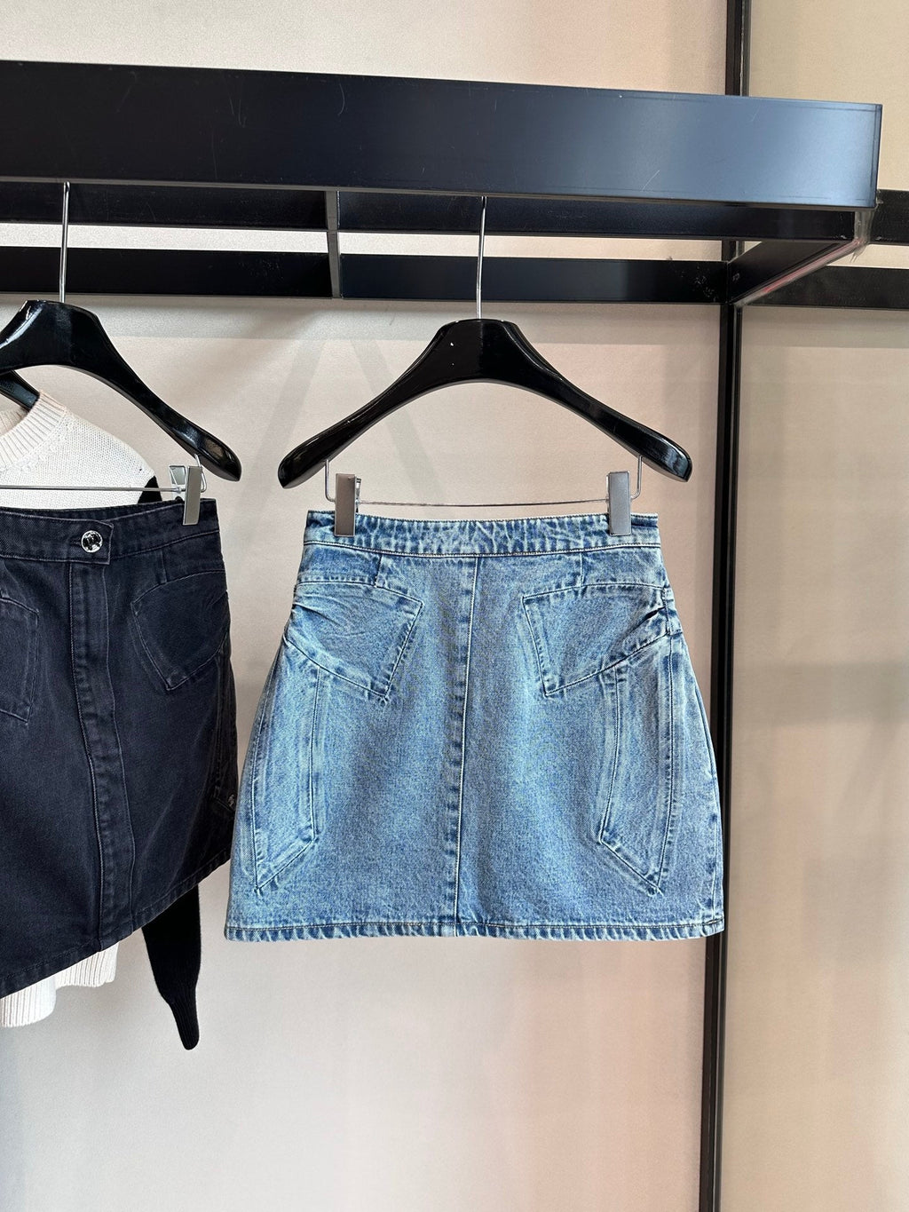 Chanel Women's bow denim Mini Shirt
