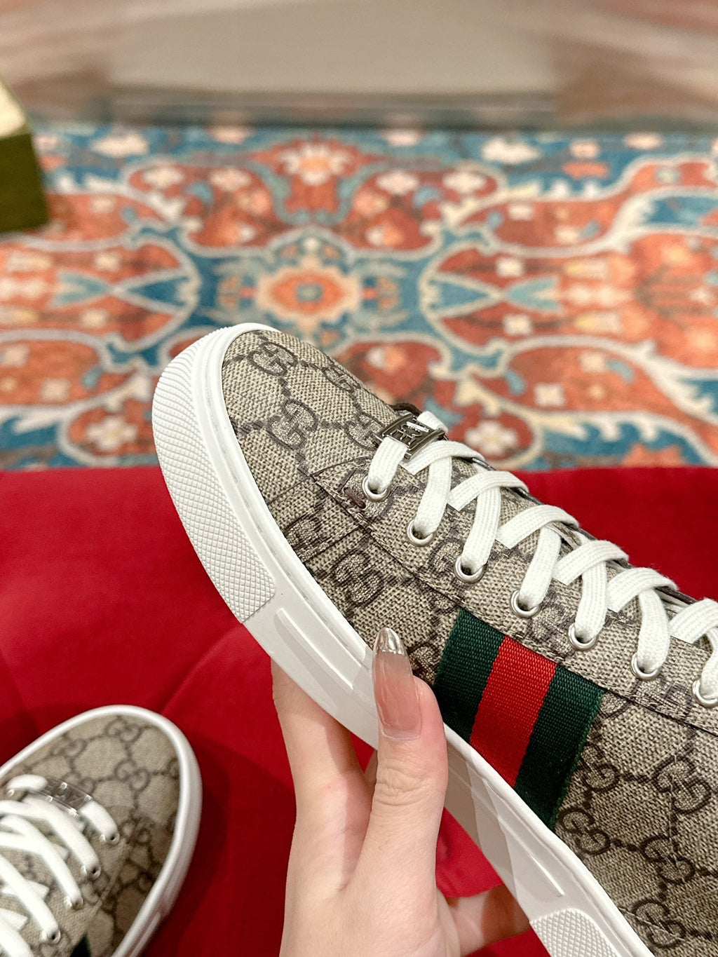Men's GG Ace sneaker with Web
