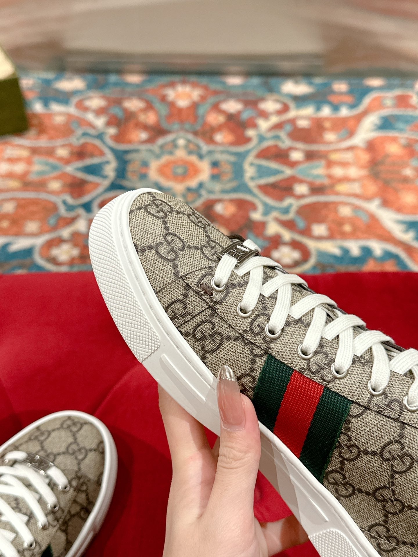 Men's GG Ace sneaker with Web