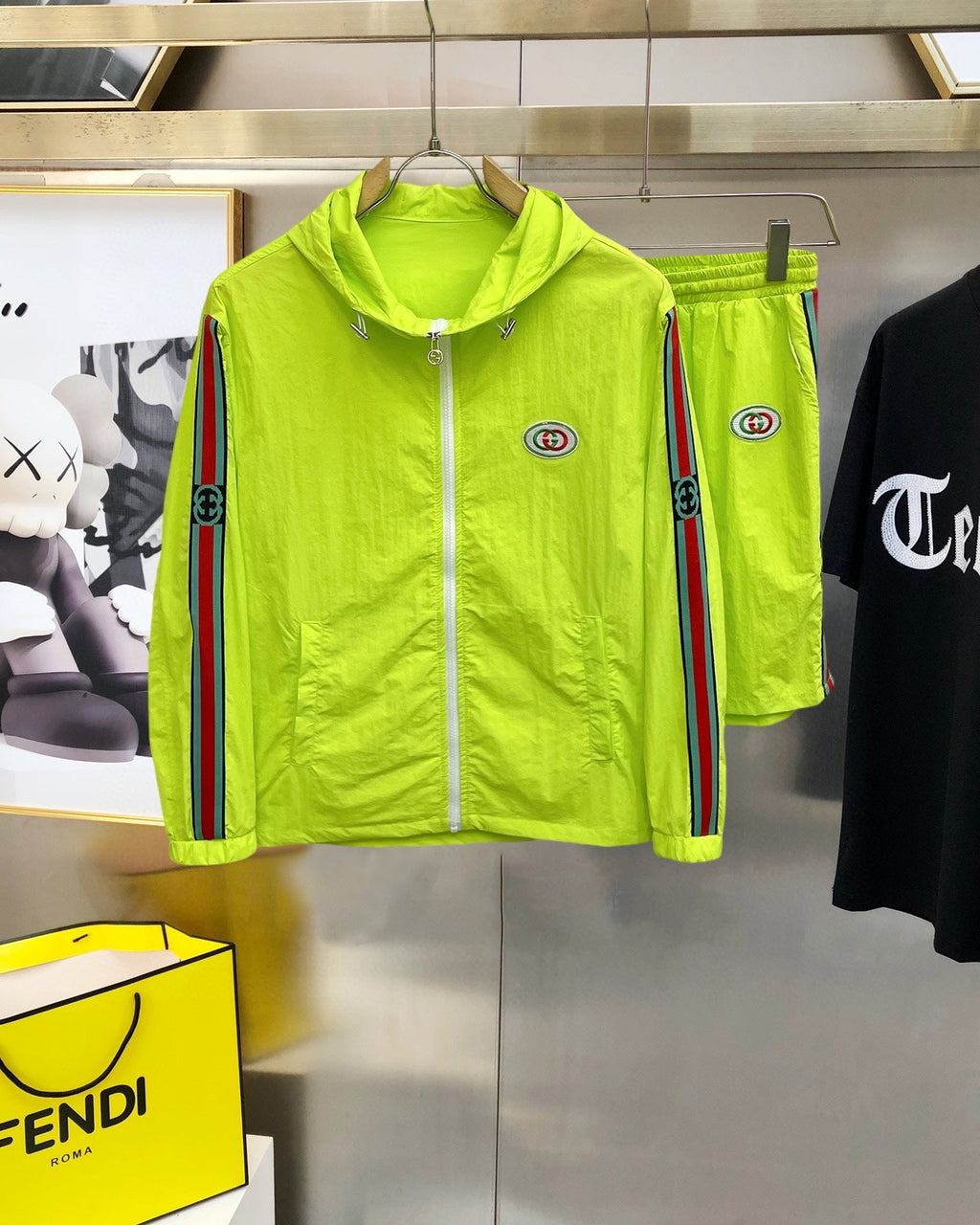GG 2026 Summer Jacket and Shorts Set