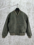 LV Monogram all-over camouflage cotton bomber jacket