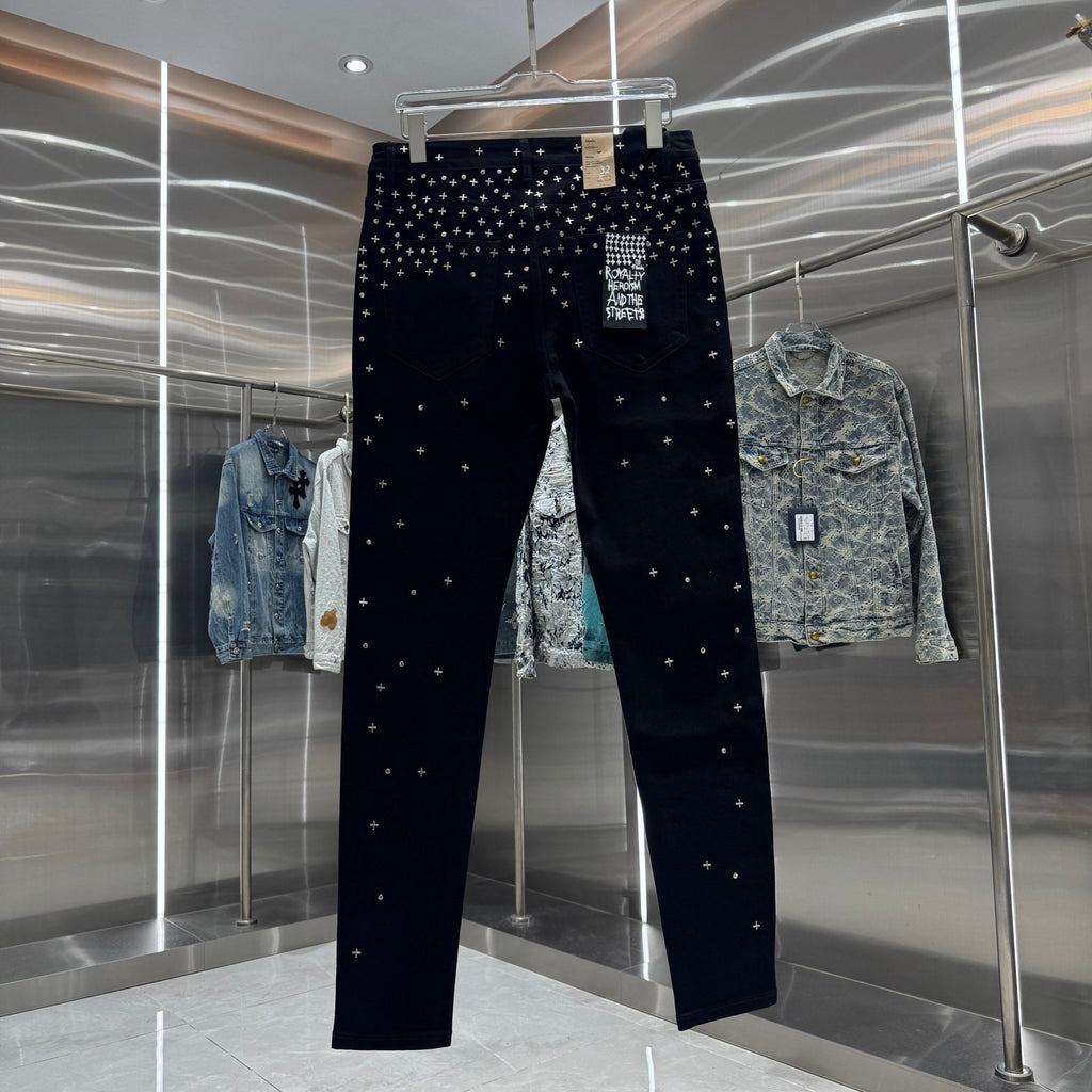 Ksubi Embroidered Fitted Jeans