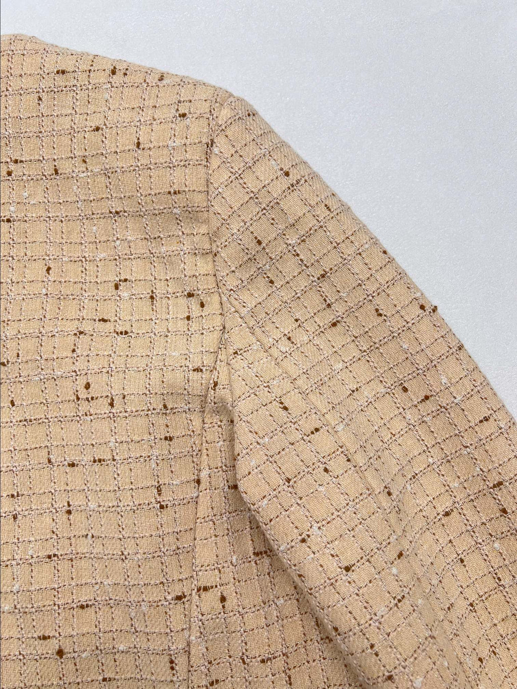LV Gold Threaded Leather Label Jacket