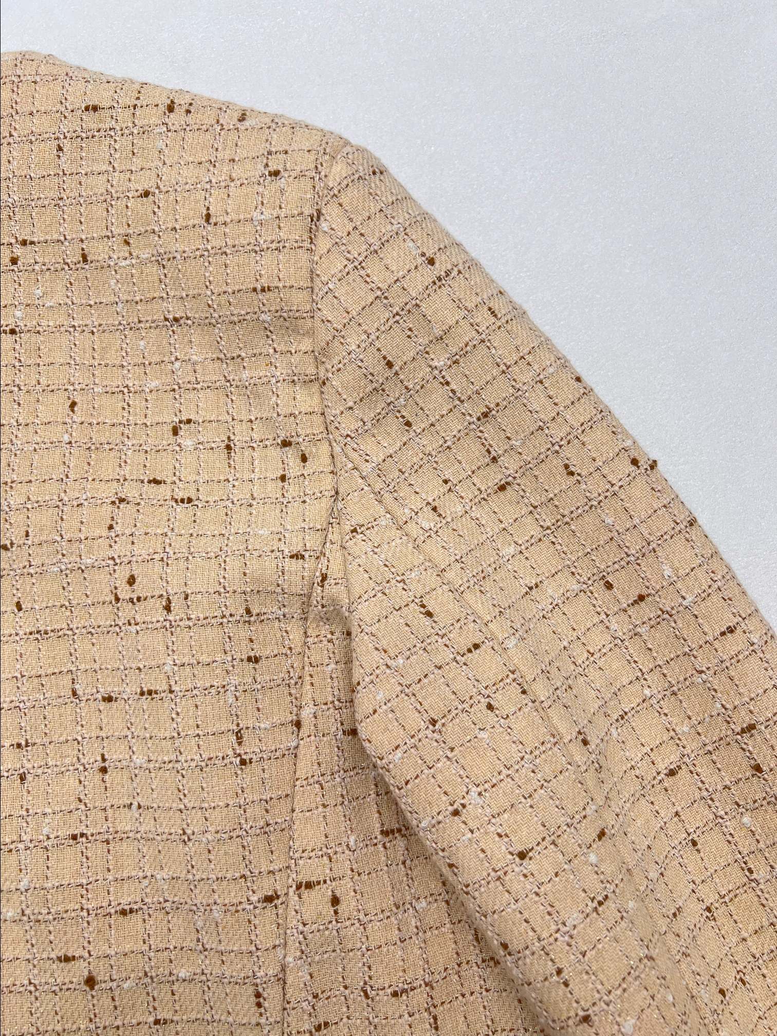 LV Gold Threaded Leather Label Jacket