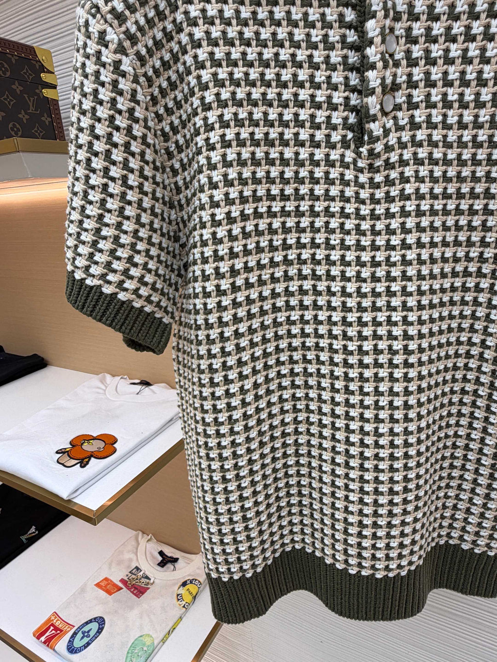 LV Jacquard Knit Short-Sleeve shirt
