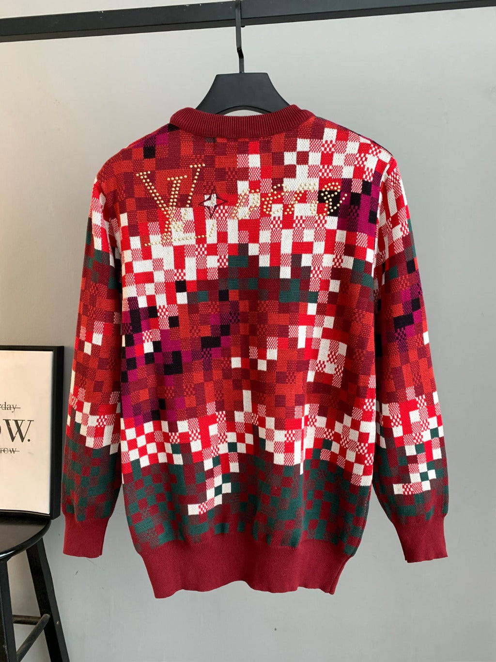 LV Camouflage Mosaic Knit Sweater