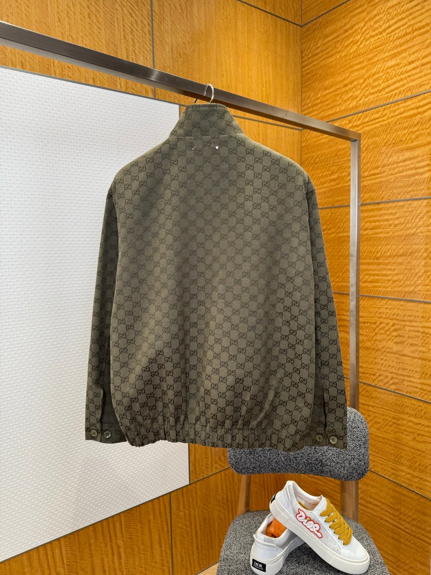 Gucci All-over Print Zip-Up Jacket