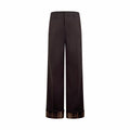 LV Plaid Pants with Turn-Up Legs
