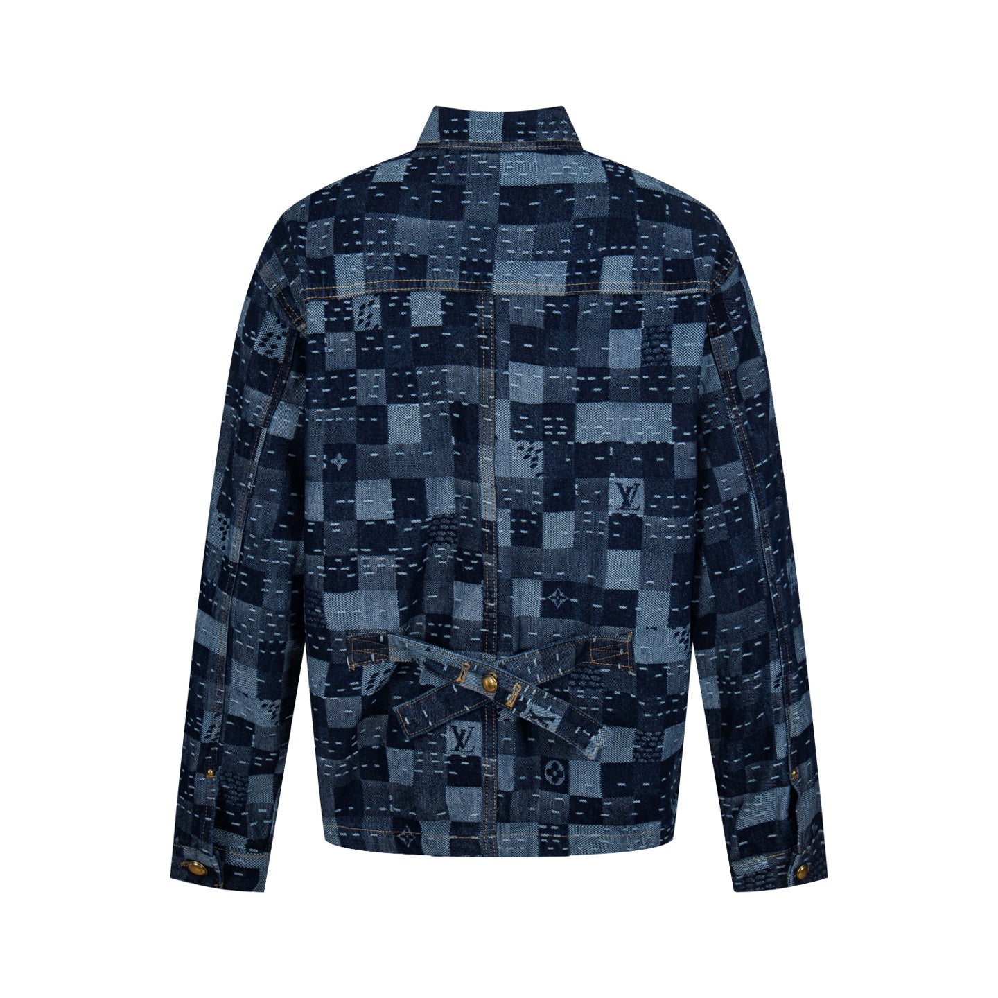 LV Denim Belted Jacket