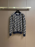 Dior Monogram Jacquard Crew Neck Sweater