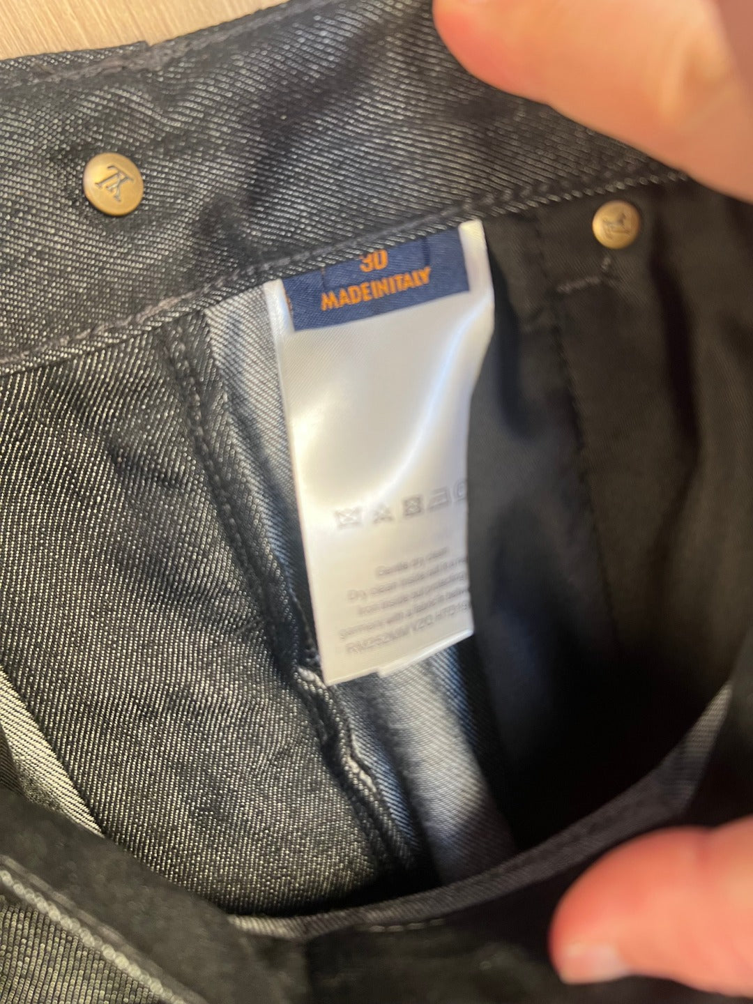 LV Raffia Denim Shorts