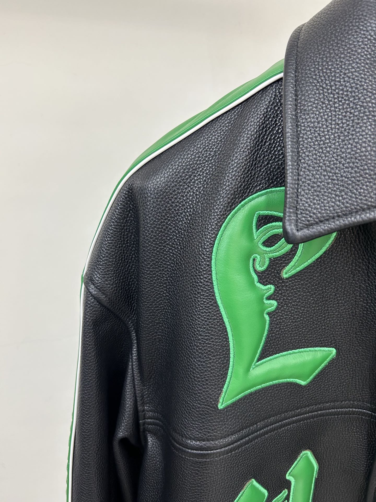 LV Embroidered Baseball Jacket