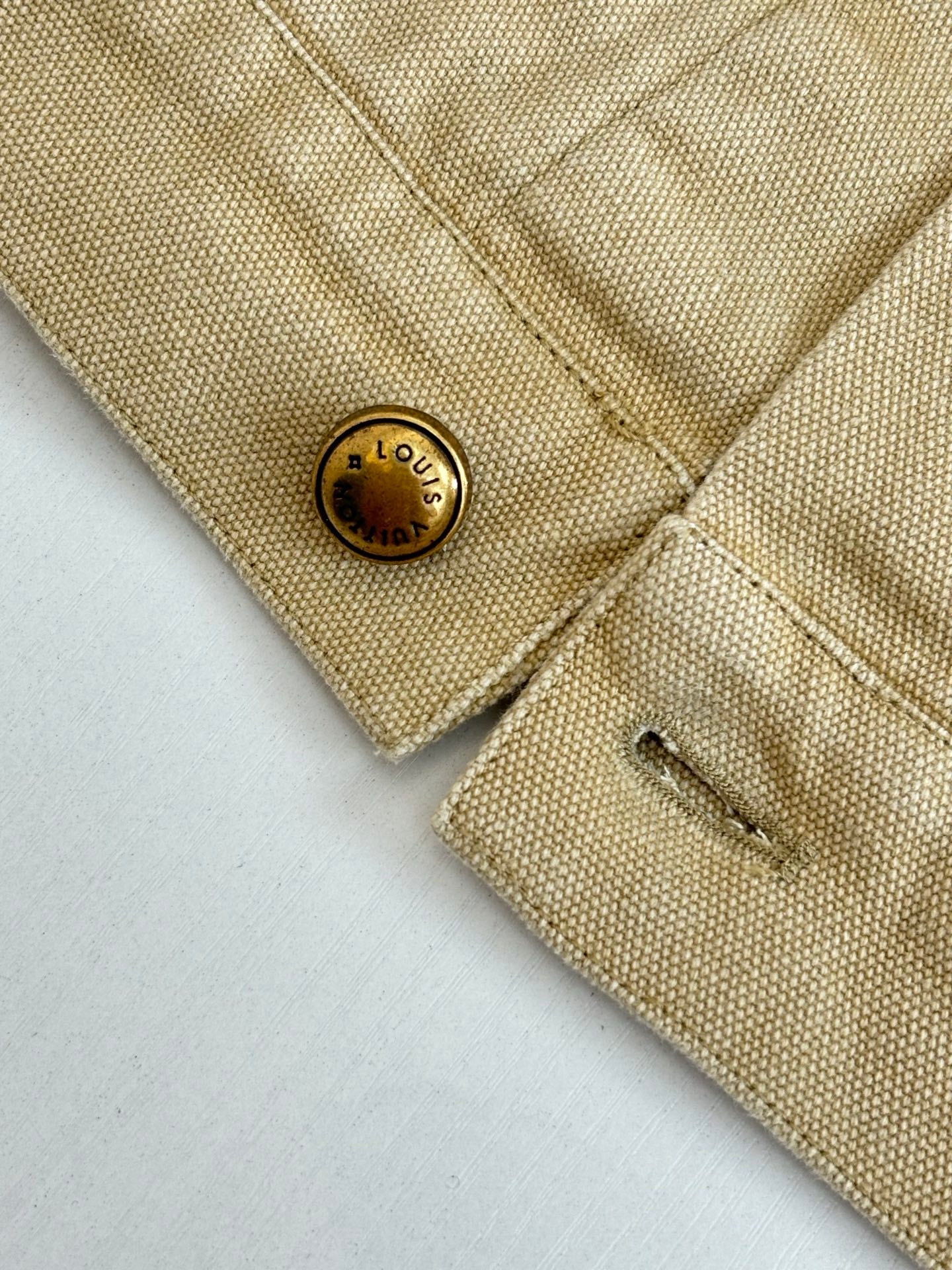 LV Distressed Workwear Denim Jacket