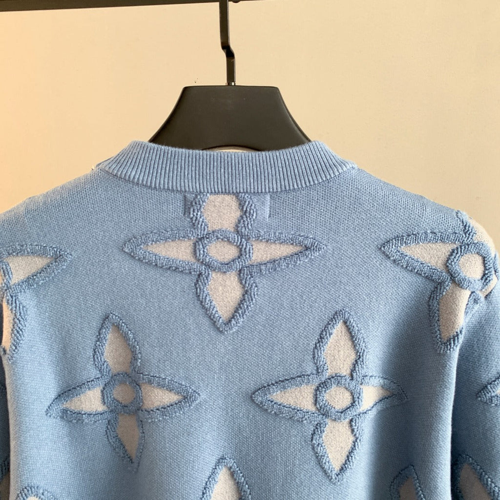 LV Jacquard Pullover Sweater