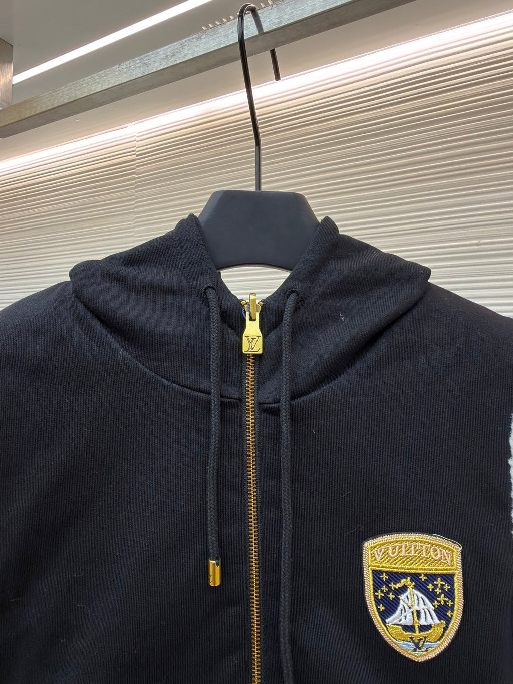 LV Embroidered Hooded Reversible Vest