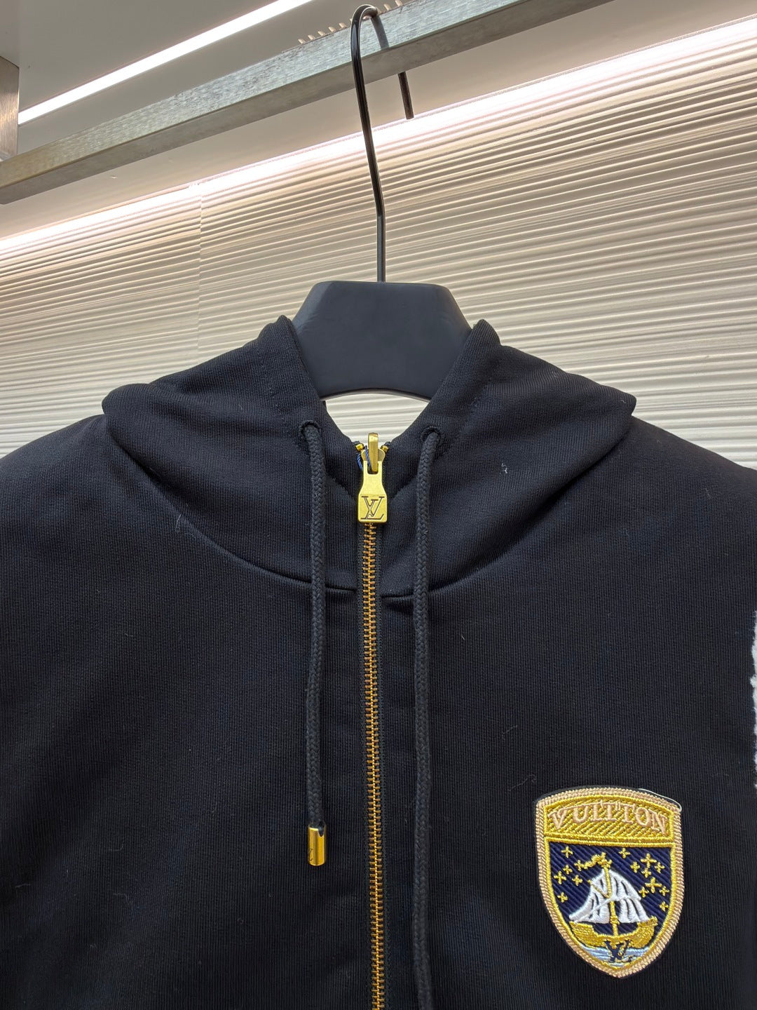 LV Embroidered Hooded Reversible Vest