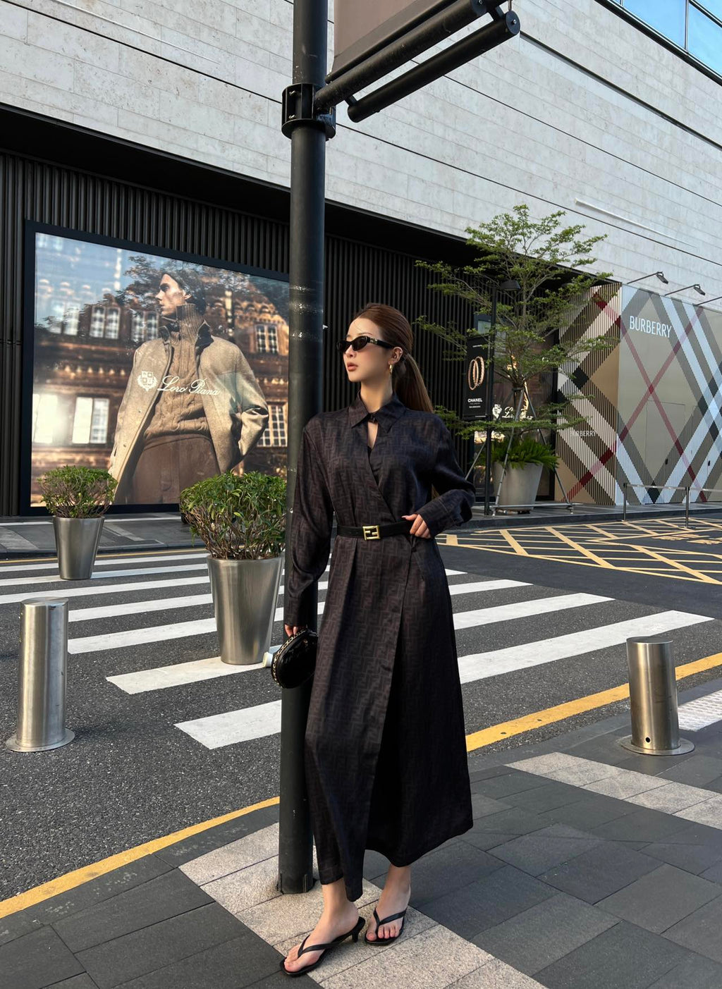 Women's Fendi Parent-Style Monogram Dress with Belt!