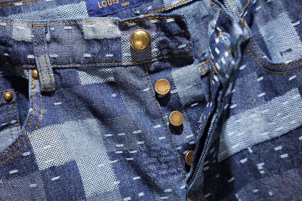 LV denim shorts
