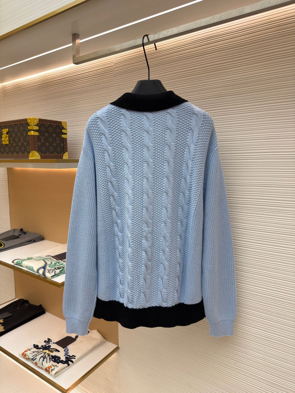 LV Knitted Cardigan Sweater