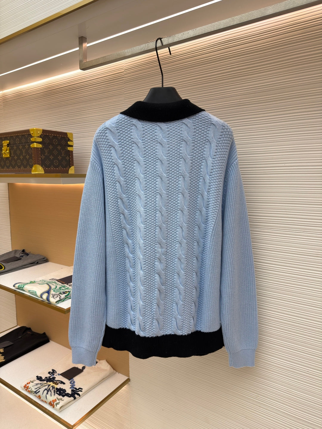 LV Knitted Cardigan Sweater