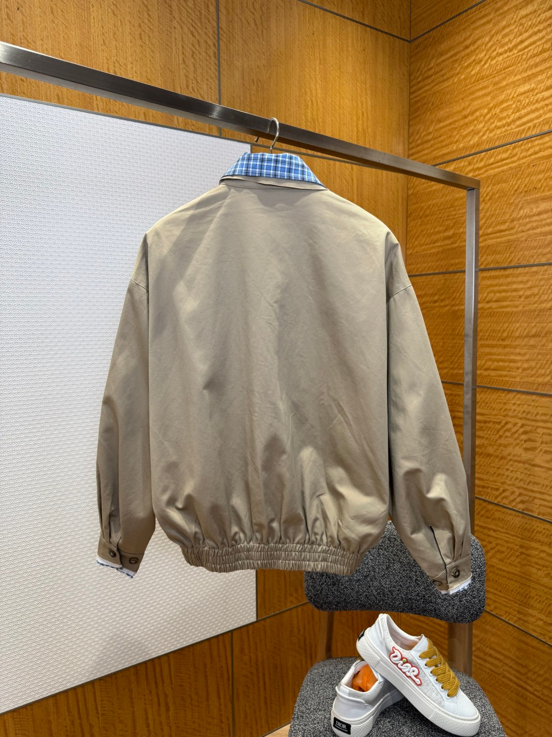 Miu Miu Plaid Embroidered Jacket