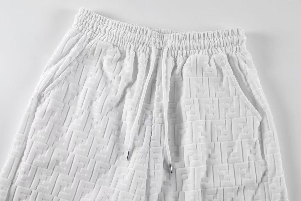 Fendi Mongram Jacquard Velvet Shorts