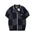 LV checked Knit Shirt