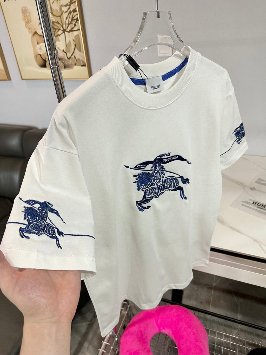 Burberry Patchwork Embroidered T-Shirt