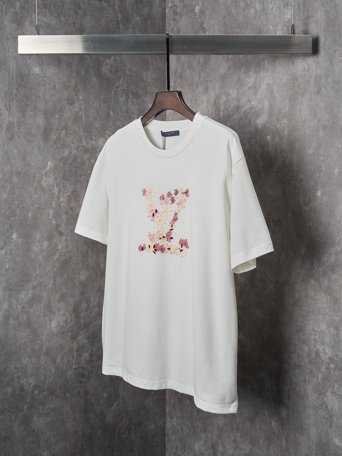 LV × Nigo Collab Cherry Bloss Embroidered T-Shirt