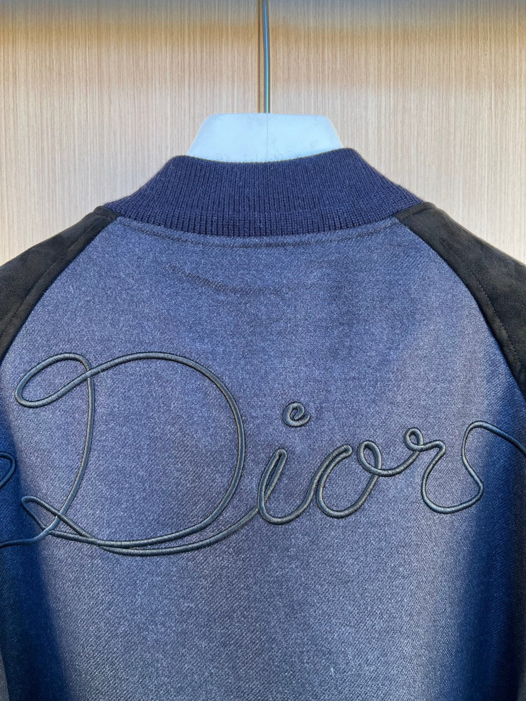 Dior Ribbon Embriodered Baseball Jacket