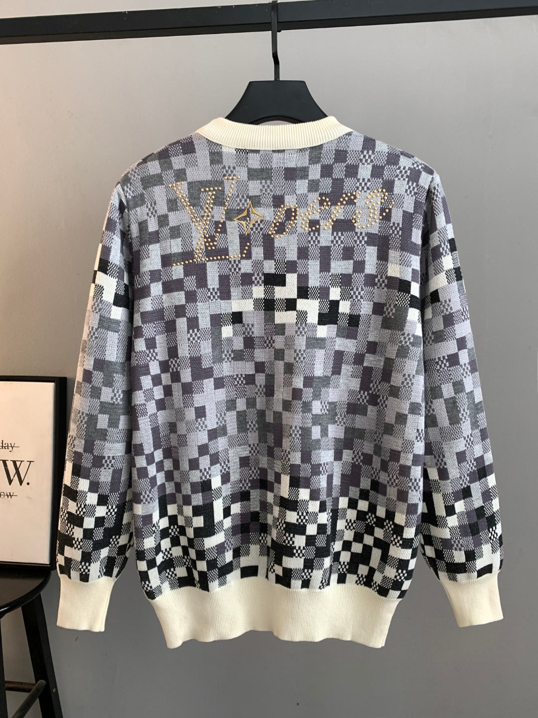 LV Camouflage Mosaic Knit Sweater
