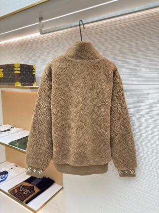 LV Teddy Wool Waist-Clinching Jacket