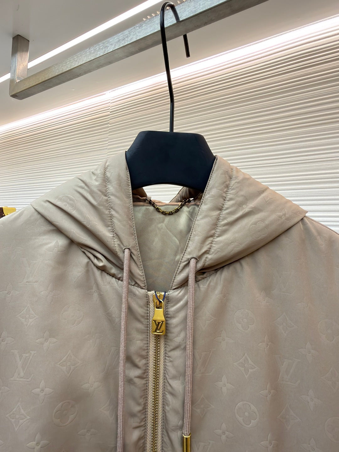 LV Gravure Embossed Cotton-Padded Jacket