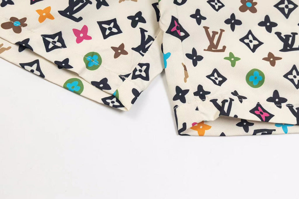 LV Mulberry Silk Shorts