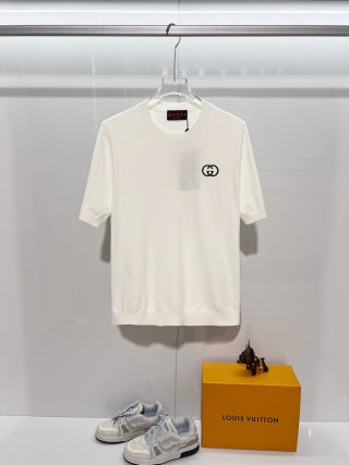 Gucci Cotton knit Crew Neck T-Shirt