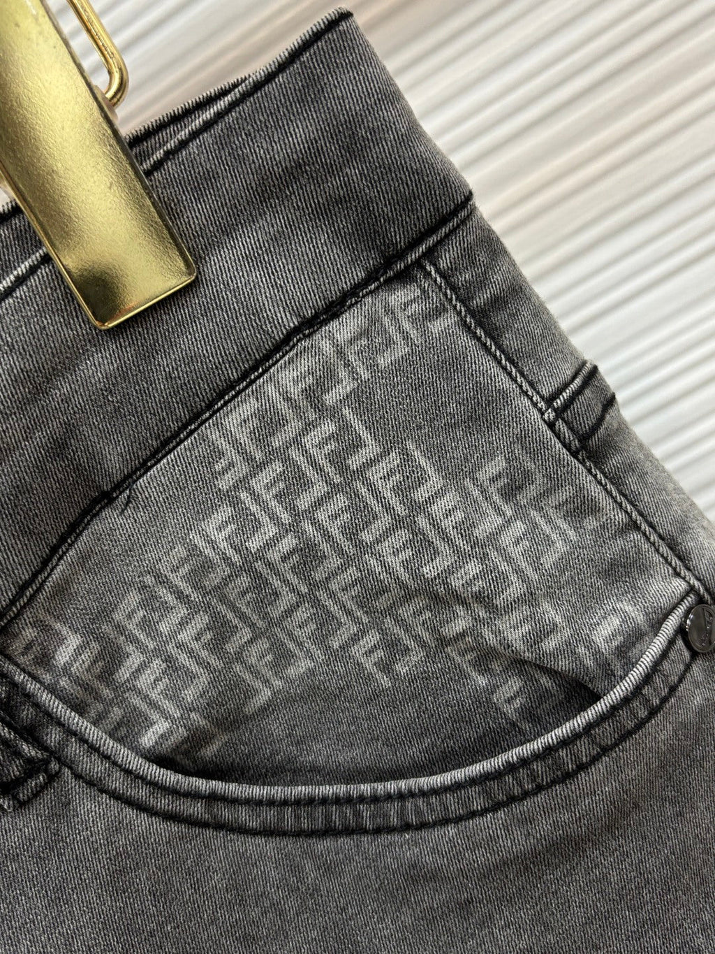 Fendi Fitted Denim Jeans